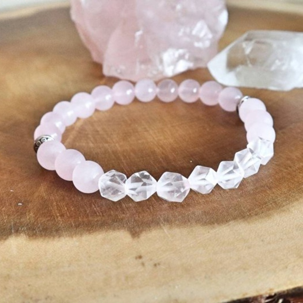 Rose Quartz Beaded Bracelet
